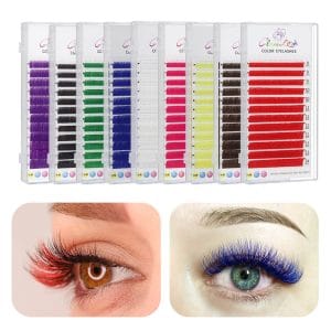 colored lash extensions